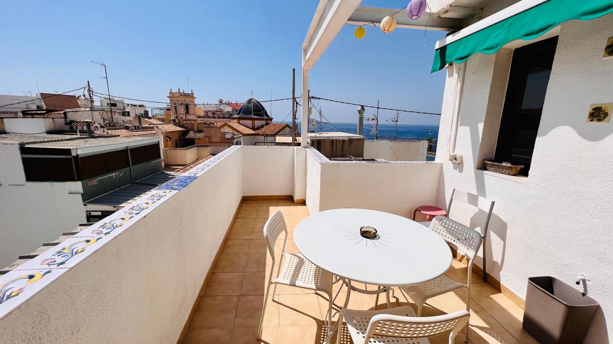 Atico Con Vistas En El Casco Antiguo De Benidorm Appartement Buitenkant foto