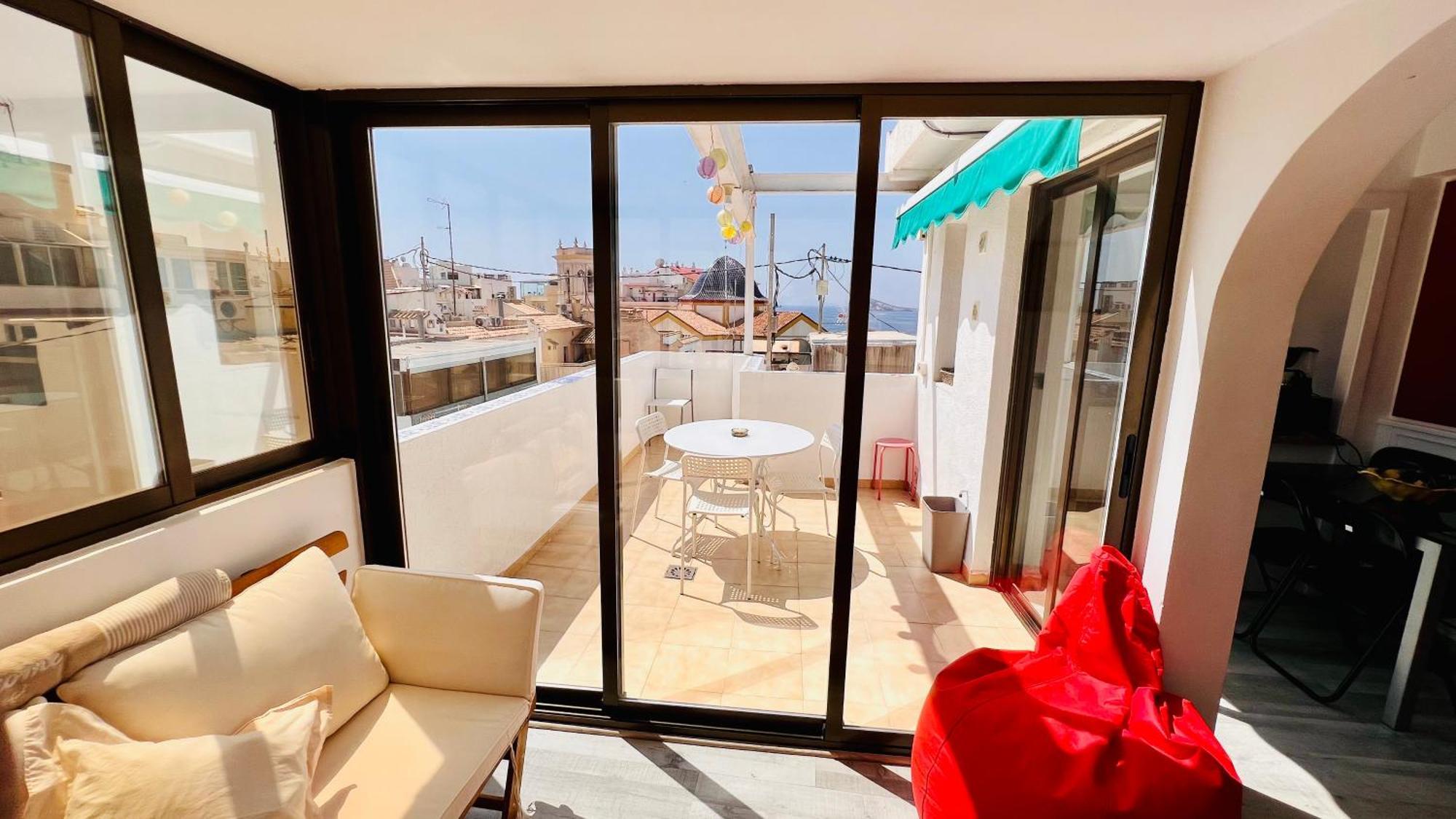 Atico Con Vistas En El Casco Antiguo De Benidorm Appartement Buitenkant foto